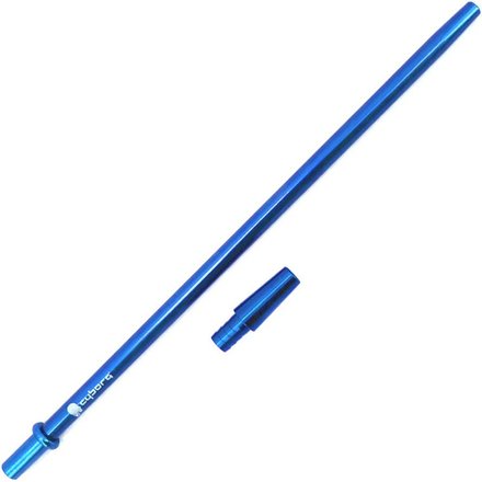 Cyborg Shisha Mundstück Aluminium 35 cm Länge Blue