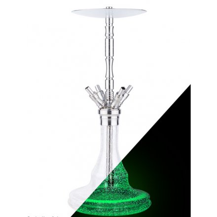 WD Hookah Edelstahl Shisha Wasserpfeife G31-16 Glow In The Dark Green