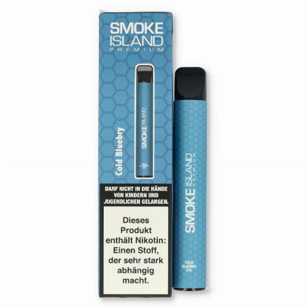 Smoke Island E-Shisha 600 Zge Cold Bluebry