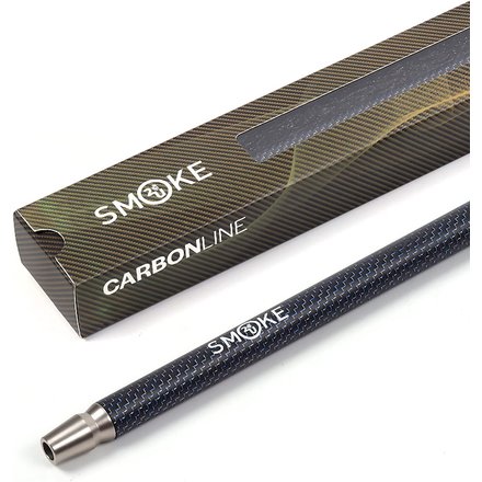 SMOKE 2U Premium Shisha Carbon Mundstück 40 cm lang Blau/Schwarz