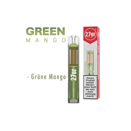 Venookah Einweg Vape 27er - Green Mango