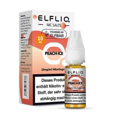 ELFLIQ Peach Ice - 10ml - 10mg/ml - Nikotinsalz