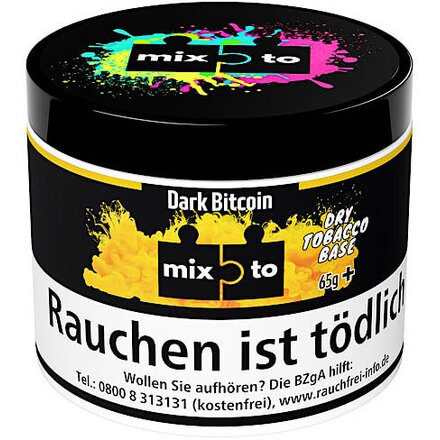 Mixto Tobacco Dry Base 65g - Dark Bitcoin