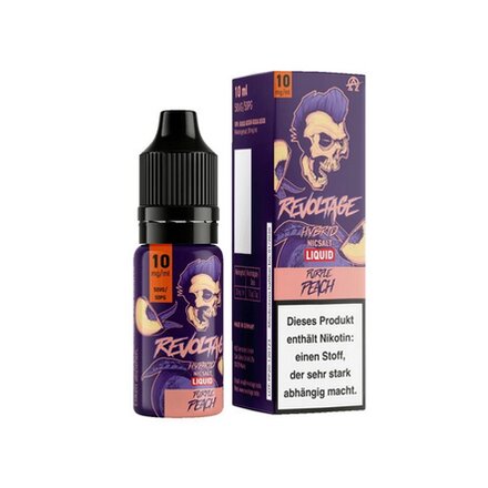 Revoltage Hybrid Nikotinsalz Liquid 10ml - 20mg - Purple Peach