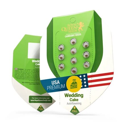 Royal Queen Seeds Cannabis Samen - Wedding Cake USA Premium - Automatic - 5 Samen