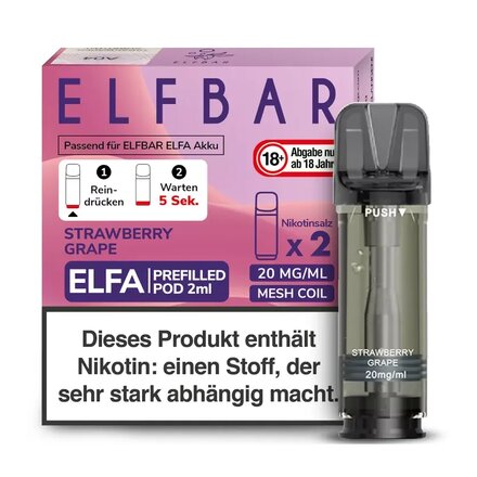 Elfbar Pods 2stk Strawberry Grape