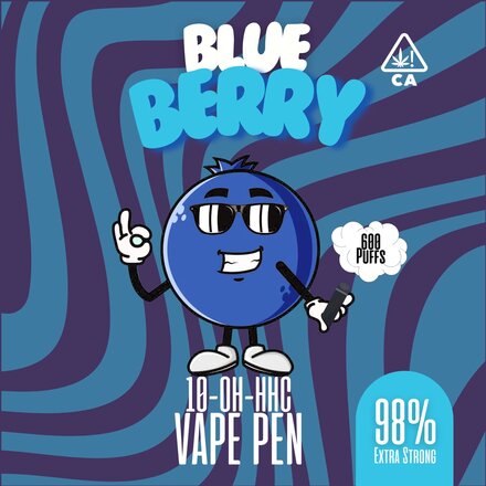 Highappy 10-OH-HHC Vape Blue Berry 1ml