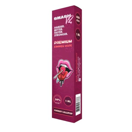 SMASH 10-OH-Vape - CHERRY LOLLIPOP 1ml /600zge