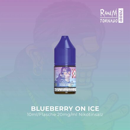 RandM Tornado 7000 Liquid Blueberry On ICE 10ML 20mg/ML