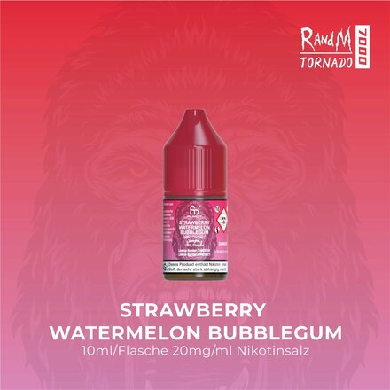 RandM Tornado 7000 Liquid Strawberry Watermelon Bubblegum...