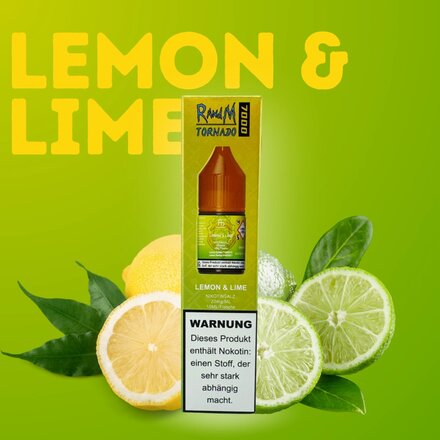 RandM Tornado 7000 Liquid Lemon & Lime 10ML 0mg/ML