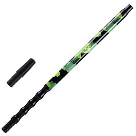 DUM Aluminium Shisha Mundstck mit Schlauchadapter 35 cm Camouflage Green Grn