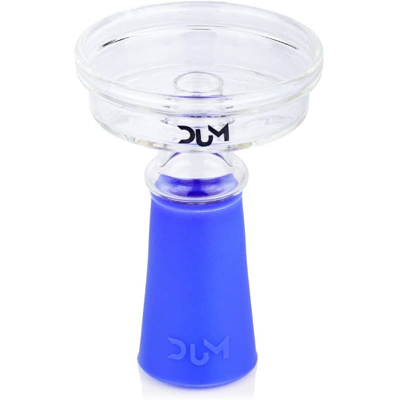DUM Shisha Glas Phunnel Wind Bowl Blue Blau Shisha Kopf