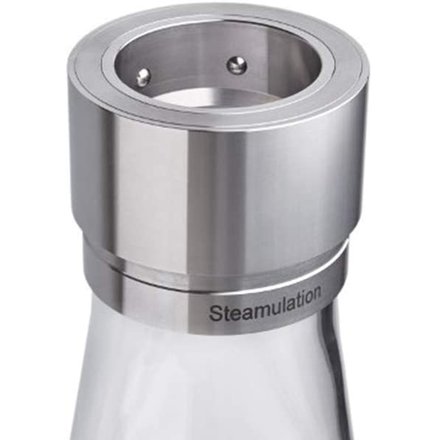 Steamulation Shisha Wasserpfeife Classic Platinum Clear
