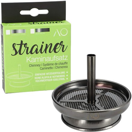 AO Strainer Kaminaufsatz Gun Metal