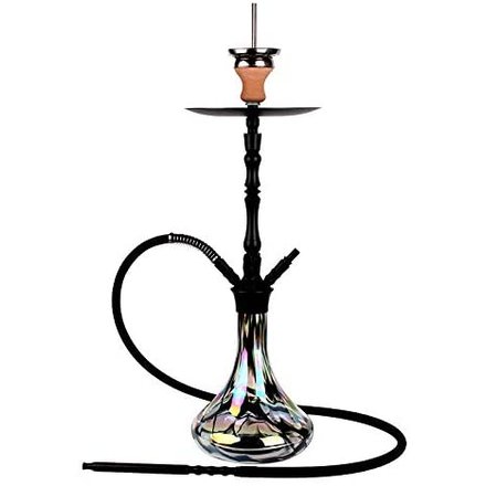 Aladin ALUX 4 schwarz Shisha 64 cm Set mit Zubehr