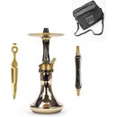 Shisha Ocean Hookah Kaif S Small Gold Onyx Gold Chrome...