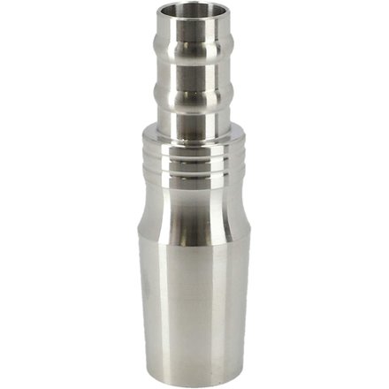 INVI Original Schlauchanschluss 18/8er Schliff fr die Reflexion & die Tesseract Shisha Edelstahl