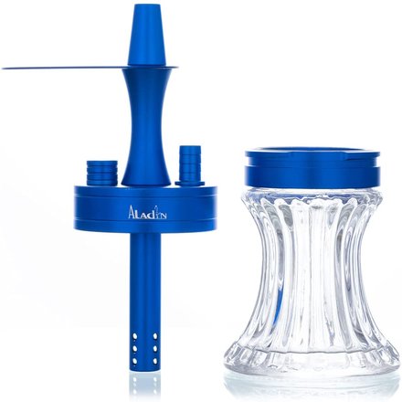 Aladin Shisha Wasserpfeife Mini 2Go Shisha zum Mitnehmen Blau