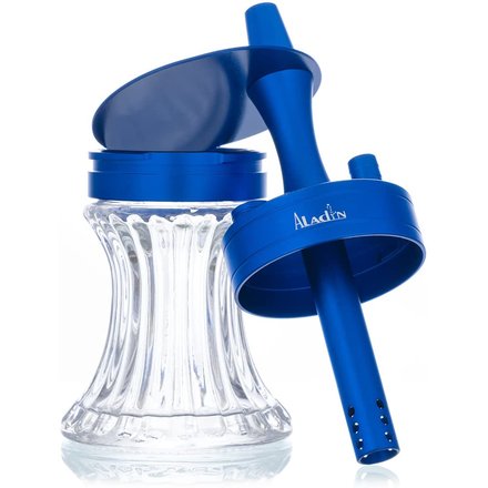 Aladin Shisha Wasserpfeife Mini 2Go Shisha zum Mitnehmen Blau