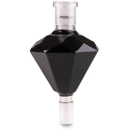 Smokah Shisha Diamant Molassefnger Glas 18/8er Schliff Diamond Schwarz Black