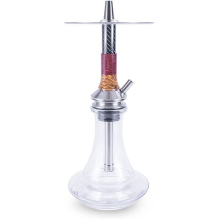 VYRO Penta Edelstahl Carbon Red Clear mit Blow Off